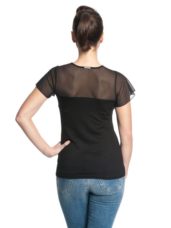 Nastrovje Potsdam Pussy Deluxe Lovely Chic Damen T-Shirt schwarz Riesige Ersparnisse