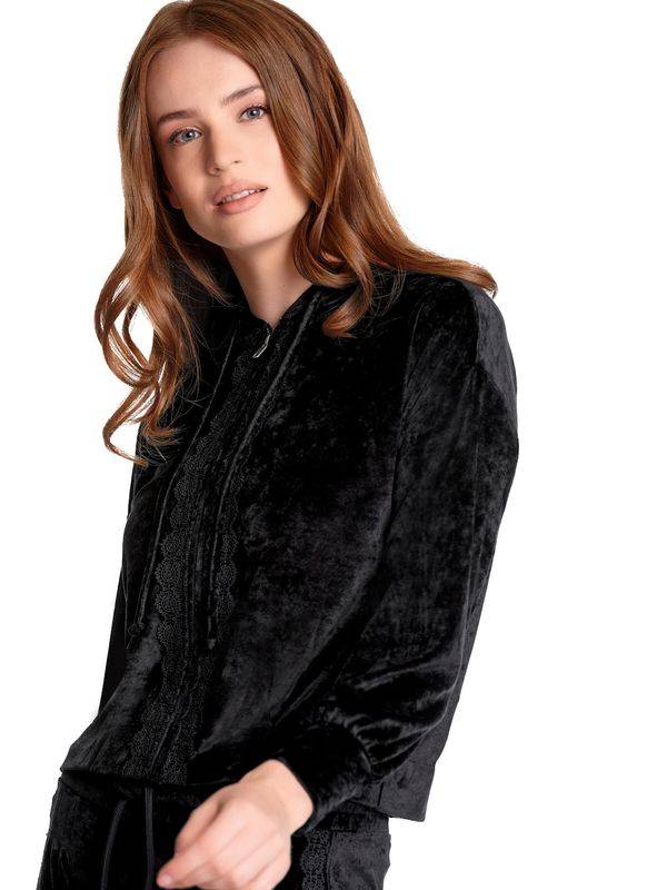 Nastrovje Potsdam Vive Maria Velvet Dream Damen Kapuzensweatjacke schwarz Begrenzte Freigabe