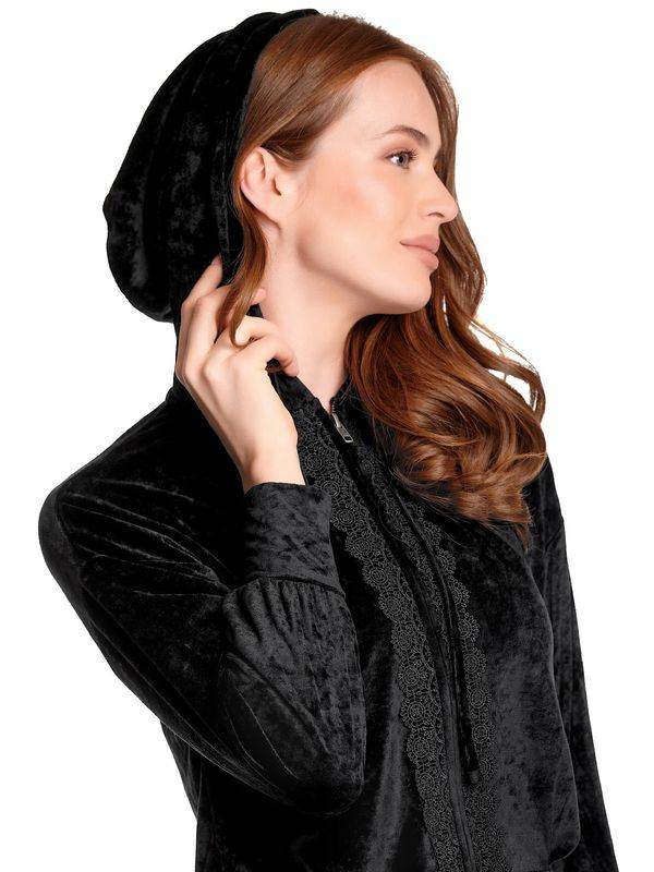 Nastrovje Potsdam Vive Maria Velvet Dream Damen Kapuzensweatjacke schwarz Begrenzte Freigabe