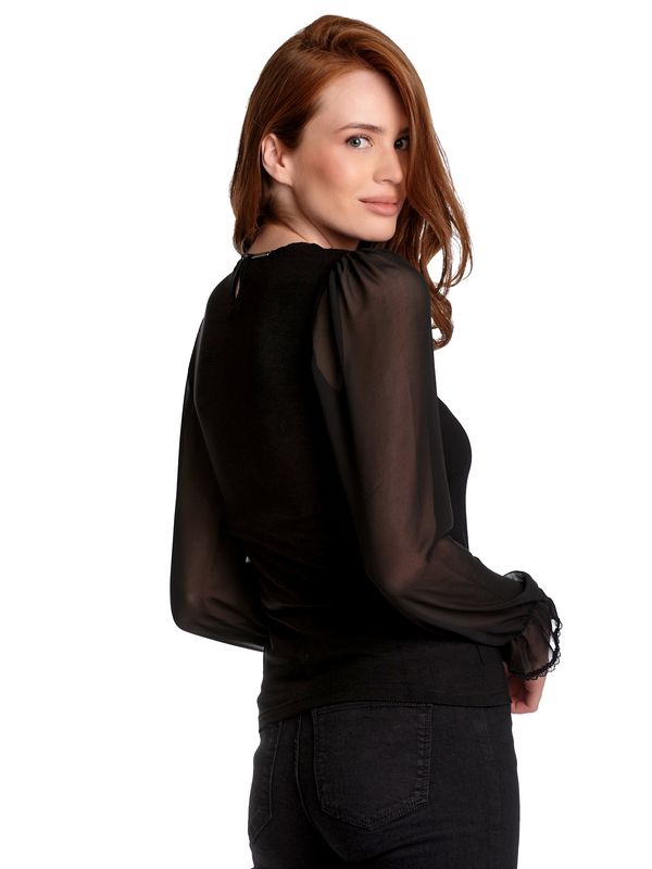 Nastrovje Potsdam Vive Maria Lace Dream Damen Langarmshirt schwarz JETZT KAUFEN