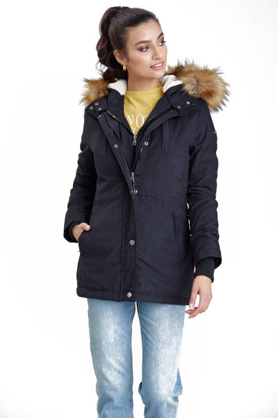 Navahoo Akira warme Damen Winterjacke mit Kapuze zollfrei