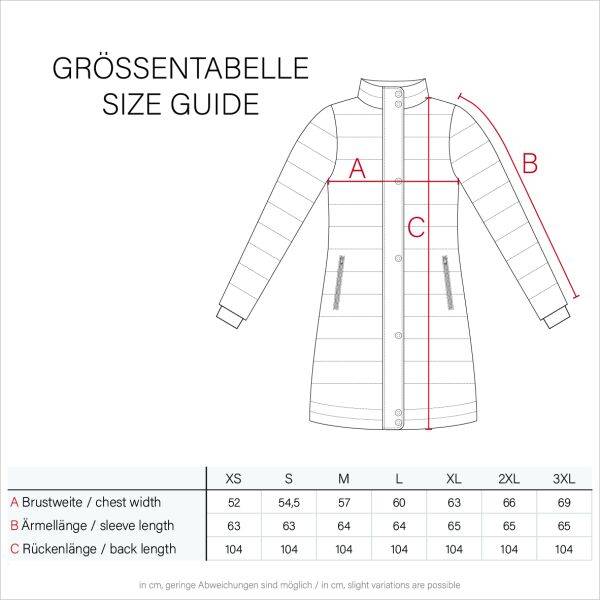 Navahoo Benikoo Damen lange Winterjacke Rabatte dieses Monats