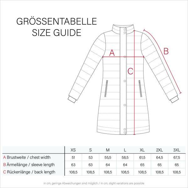 Navahoo Ayumii Damen lange Winter Steppjacke 2025