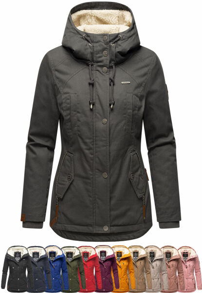 Navahoo Bikoo Damen gefütterte Winterjacke mit Teddyfell Outlet
