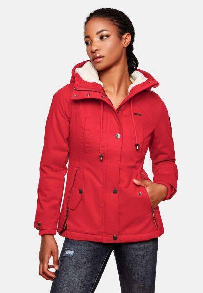Navahoo Bikoo Damen gefütterte Winterjacke mit Teddyfell Outlet