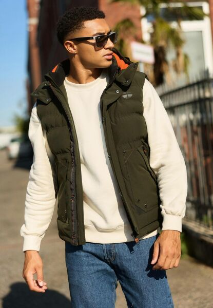 Navahoo Stone Harbour Egoor Herren Winter Steppweste Osterangebot