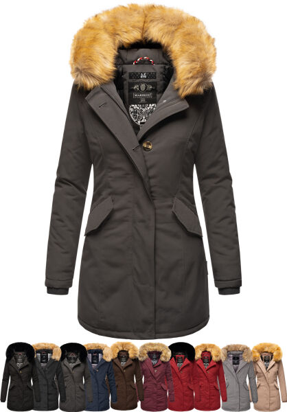 Navahoo Karmaa Damen Parka Winterjacke warm gefüttert Valentinstagsangebot