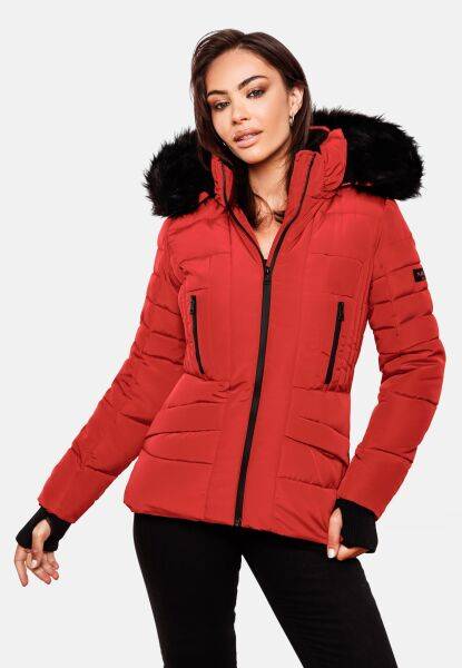 Navahoo Navahoo Adele Damen Winterjacke warm gefüttert Teddyfell Top Angebot