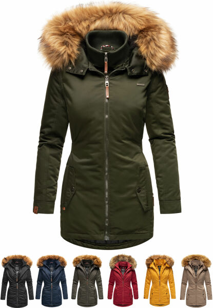 Navahoo Sanakoo Damen Winterjacke mit Teddyfell Auslauf