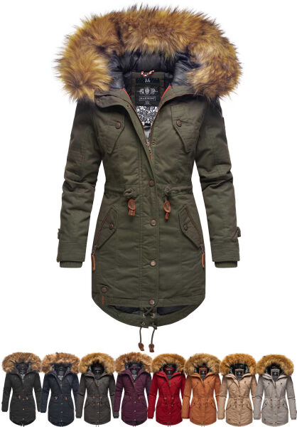Navahoo La Viva Princess Damen Winterjacke mit Kapuze im Angebot