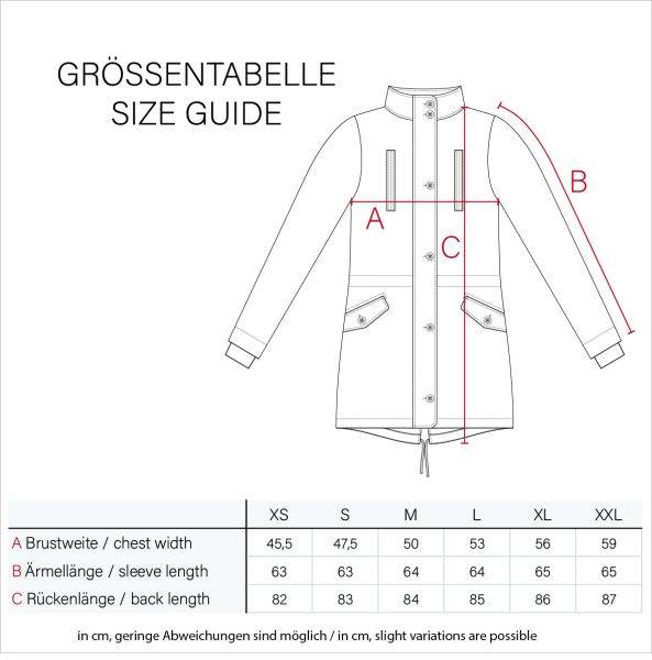 Navahoo Leilaniaa Damen Mantel Trenchcoat Wintermantel mit Kapuze Schlussverkauf