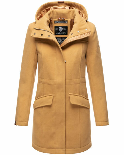 Navahoo Leilaniaa Damen Mantel Trenchcoat Wintermantel mit Kapuze Schlussverkauf