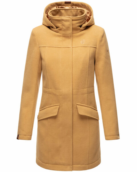 Navahoo Leilaniaa Damen Mantel Trenchcoat Wintermantel mit Kapuze Schlussverkauf