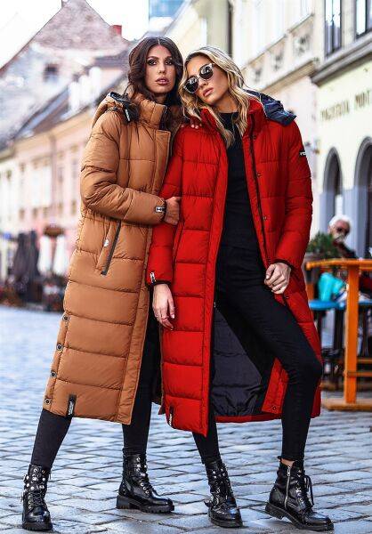 Navahoo Navahoo Isalie Damen lange Winterjacke gesteppt Online Shopping