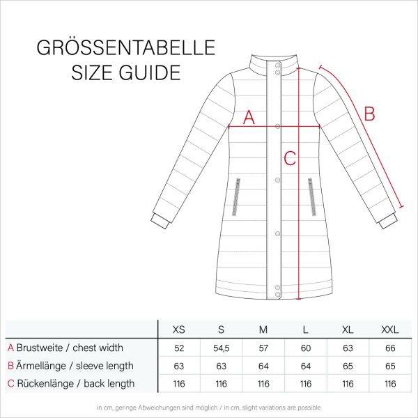 Navahoo Navahoo Isalie Damen lange Winterjacke gesteppt Online Shopping