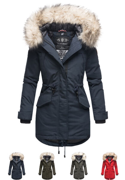 Navahoo Navahoo Lady Like Damen Winterjacke mit Kapuze Große Rabatte