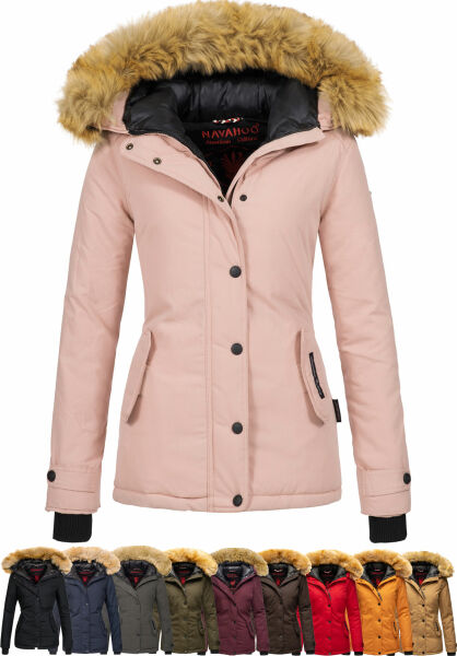 Navahoo Navahoo Laura warme Damen Winterjacke mit Kapuze Neuheiten