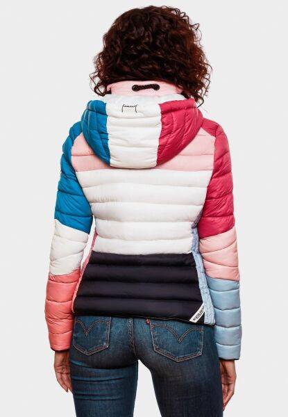 Navahoo Navahoo Lulana Multikulti Damen Steppjacke Colour Blocking Design Sonderangebote