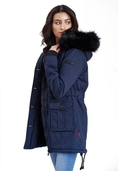 Navahoo Navahoo Luluna Damen Winterjacke mit Kunstfell Riesige Ersparnisse