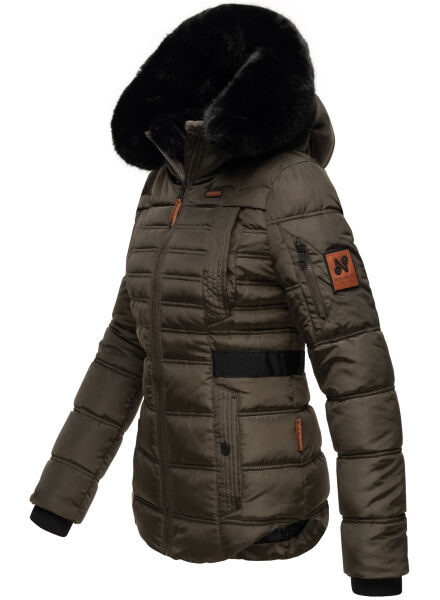 Navahoo Navahoo Melikaa Damen Winterjacke mit Kunstfellkragen & Kapuze Begrenzte Freigabe