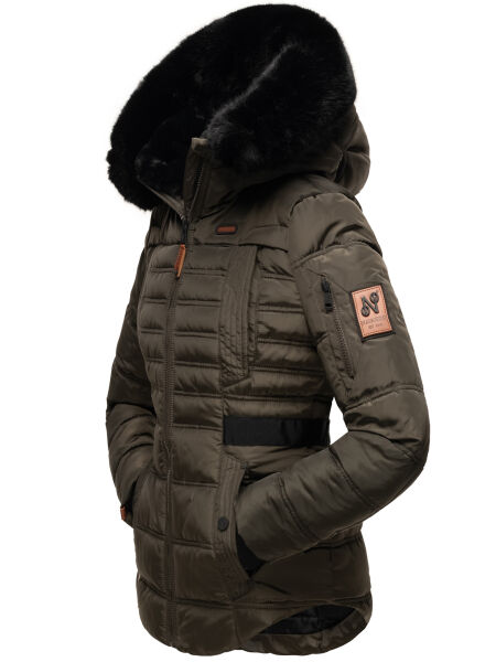 Navahoo Navahoo Melikaa Damen Winterjacke mit Kunstfellkragen & Kapuze Begrenzte Freigabe