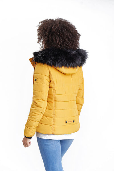 Navahoo Navahoo Miamor Damen Steppjacke mit Teddyfell Letzte 3 Tage