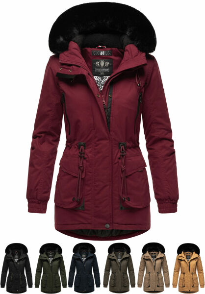 Navahoo Navahoo Olessaa Damen halblange Winterjacke mit Kapuze Bis zu 65% Rabatt