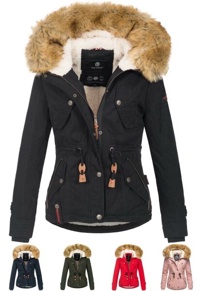 Navahoo Navahoo Pearl Damen Winterjacke mit Kunstfell Vierteljährliche Förderung