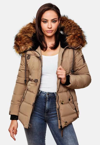 Navahoo Navahoo Zoja Damen gespteppte Jacke mit Teddyfell Rabatt