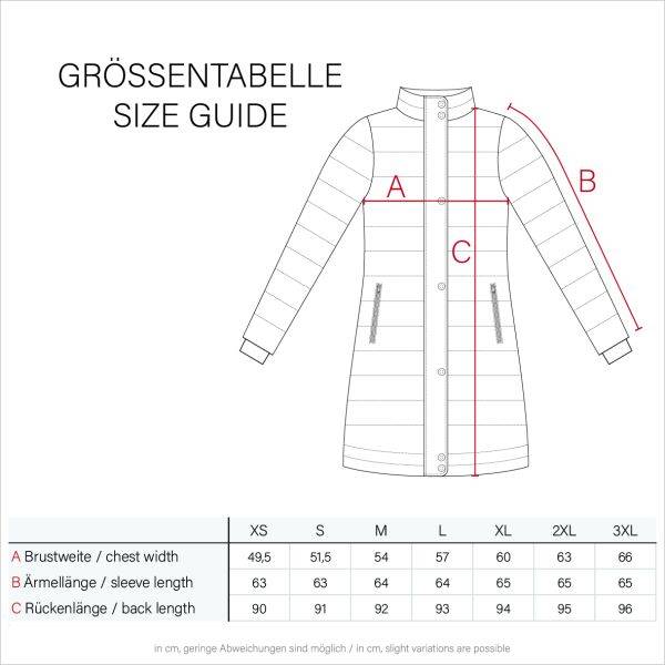 Navahoo Chaskaa Damen lange Winter Steppjacke mit KunstfellKragen Neuheiten