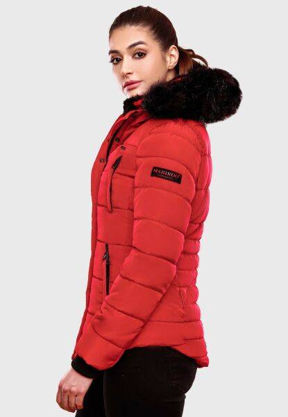 Navahoo Lotusblüte warme Damen Winterjacke gesteppt mit Kunstfell Saisonale Angebote
