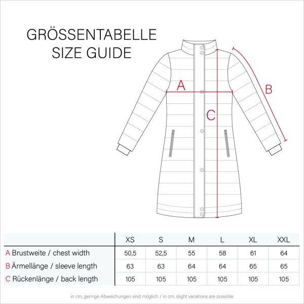 Navahoo Schneesternchen Damen lange Winter Steppjacke mit Kapuze Kauf eins, bekomm eins gratis