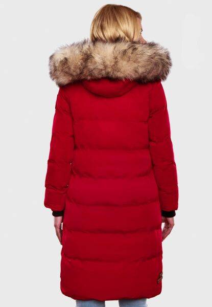Navahoo Schneesternchen Damen lange Winter Steppjacke mit Kapuze Kauf eins, bekomm eins gratis