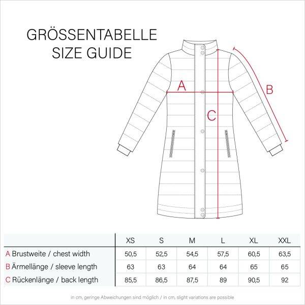 Navahoo Navahoo Lotusblüte Princess Damen lange Winter Steppjacke Neueste Stile