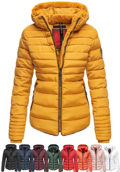 Navahoo Amber Damen Winter Steppjacke mit Teddyfell Bis zu 65% Rabatt