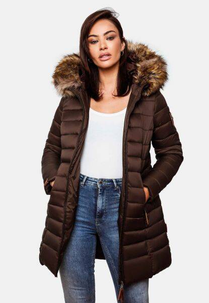 Navahoo Rose Damen Lange Winter Steppjacke Nur für heute