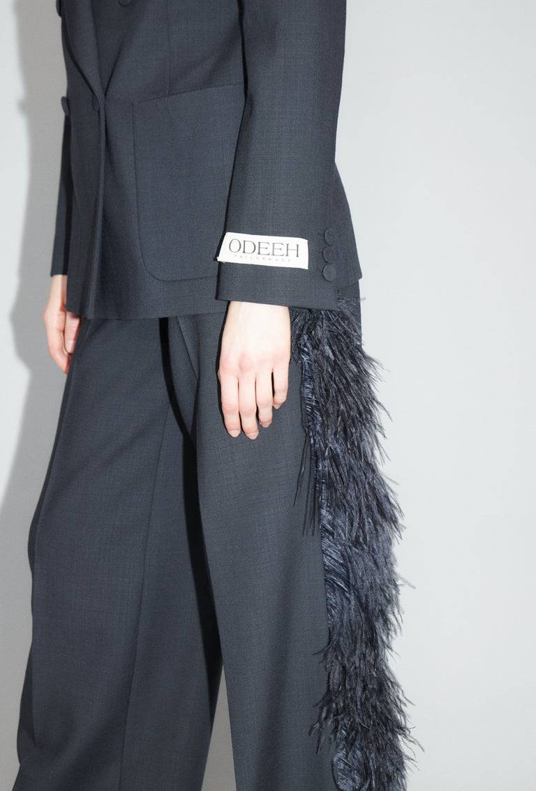 Odeeh Struct. Tropical Blazer, Slate Black Friday Preise