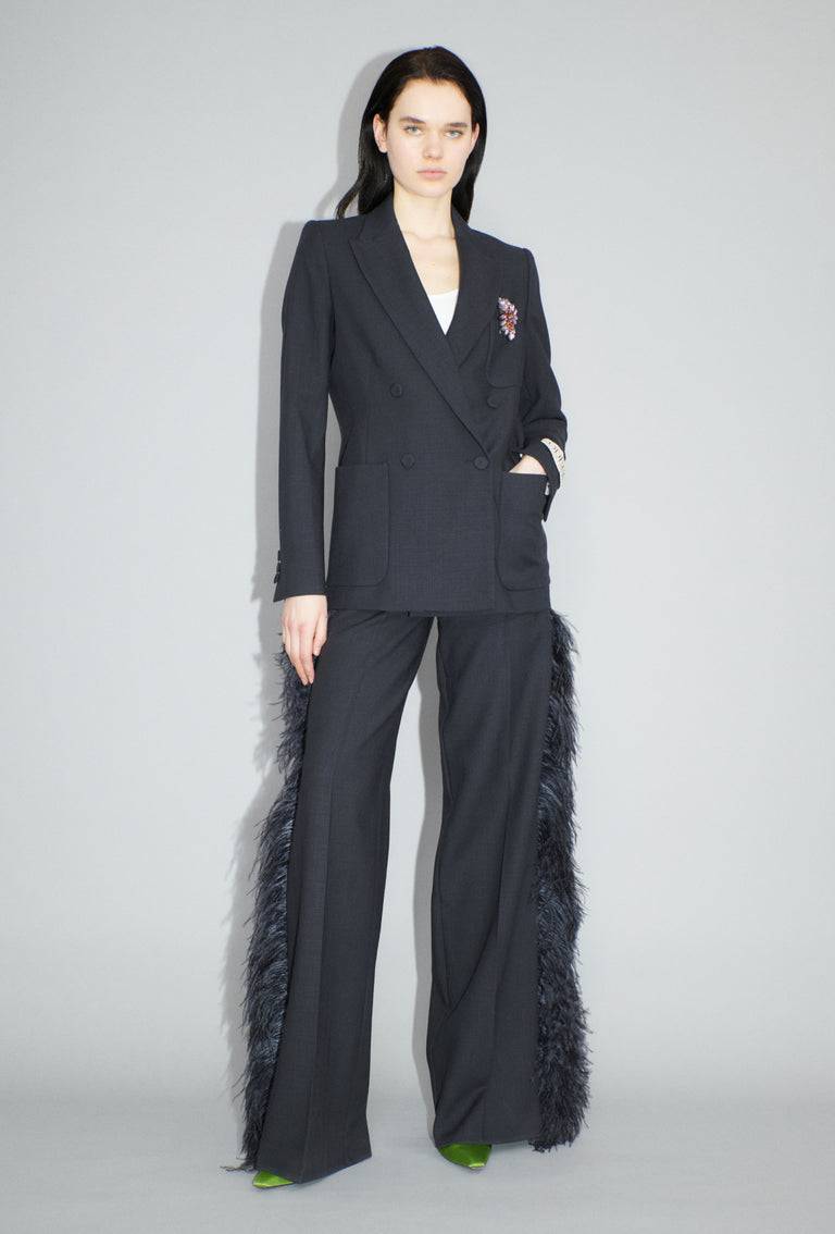 Odeeh Struct. Tropical Blazer, Slate Black Friday Preise