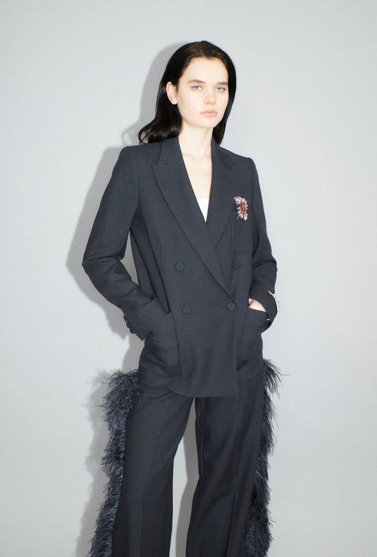 Odeeh Struct. Tropical Blazer, Slate Black Friday Preise