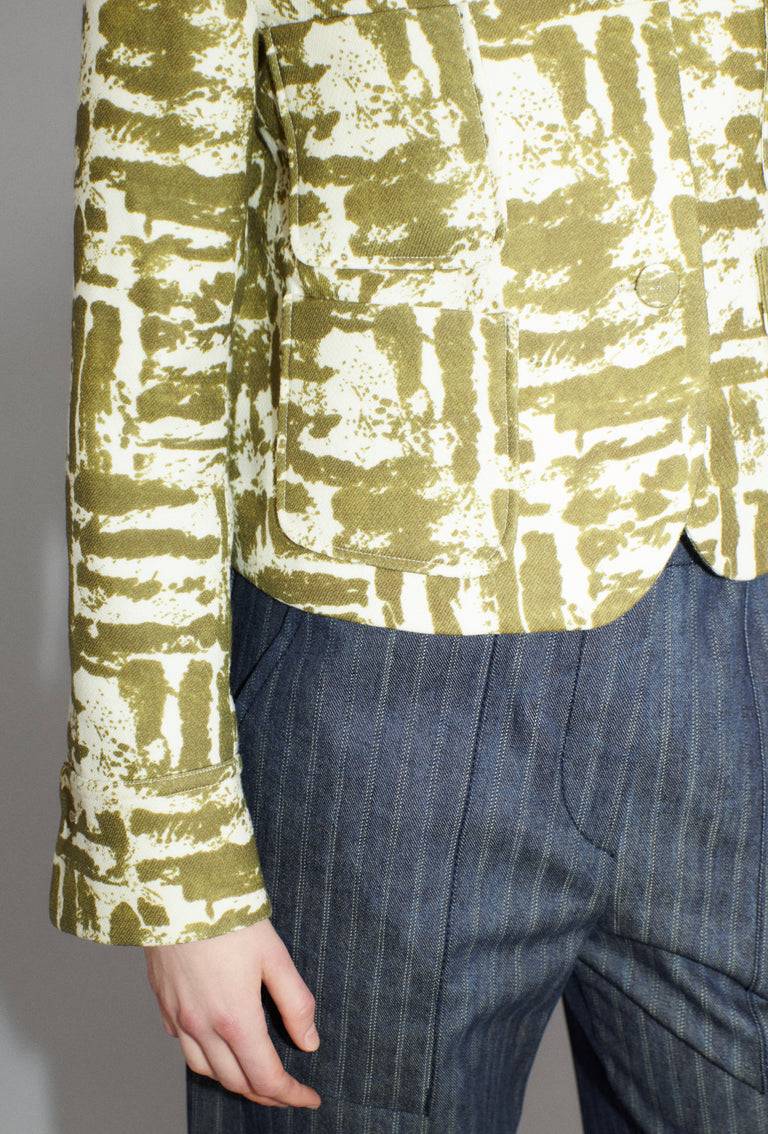 Odeeh Blow-Up Texture Jacke, Goldolive 50% Rabatt für begrenzte Zeit