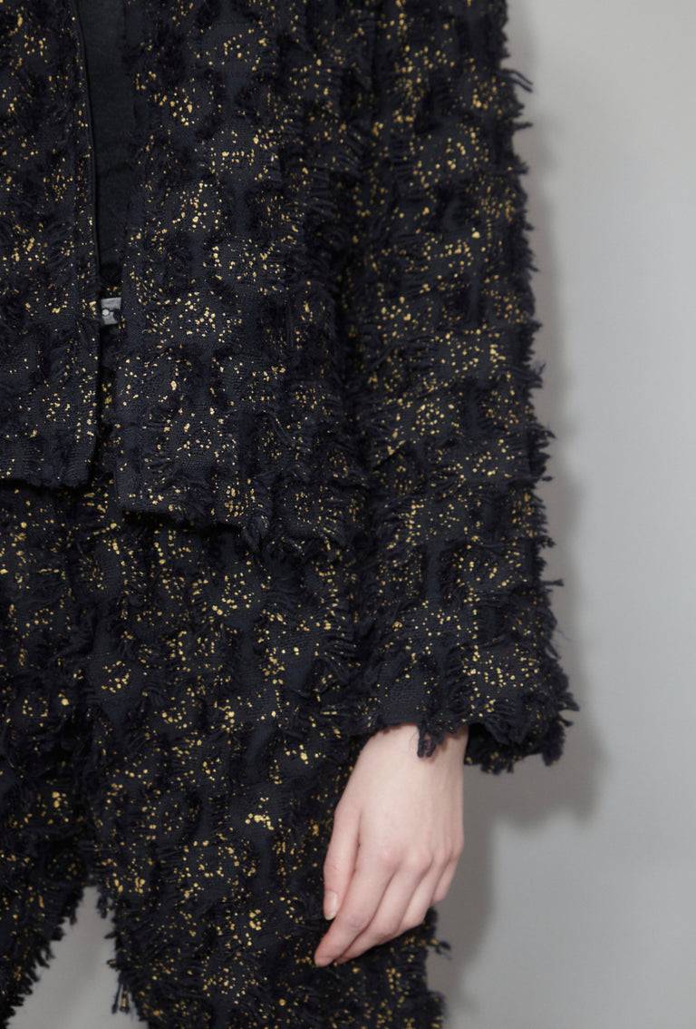Odeeh Gold Sprinkled Fringes Jacke, Midnight 2025