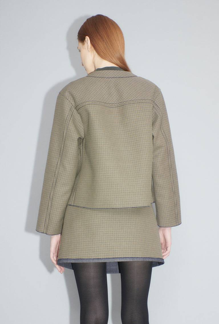 Odeeh Bounded Denim Jacke, Khaki im Angebot
