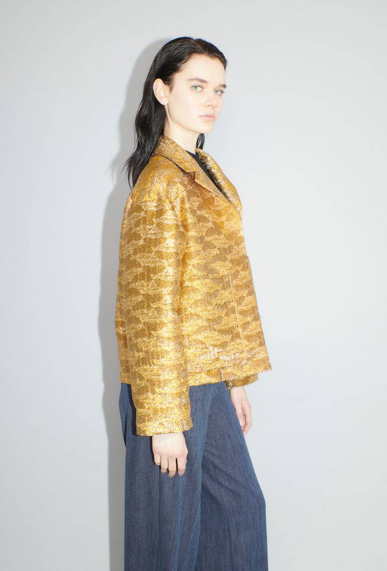 Odeeh Golden Flood Jacke, Gold Fabrikverkauf