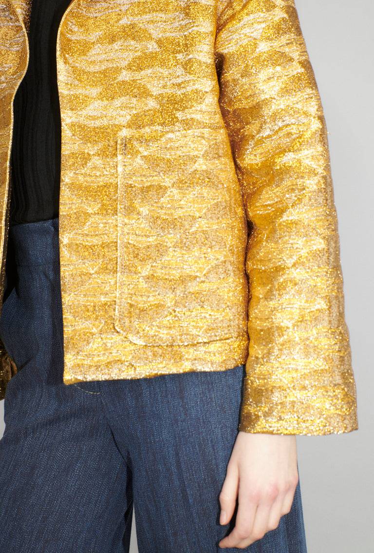 Odeeh Golden Flood Jacke, Gold Fabrikverkauf