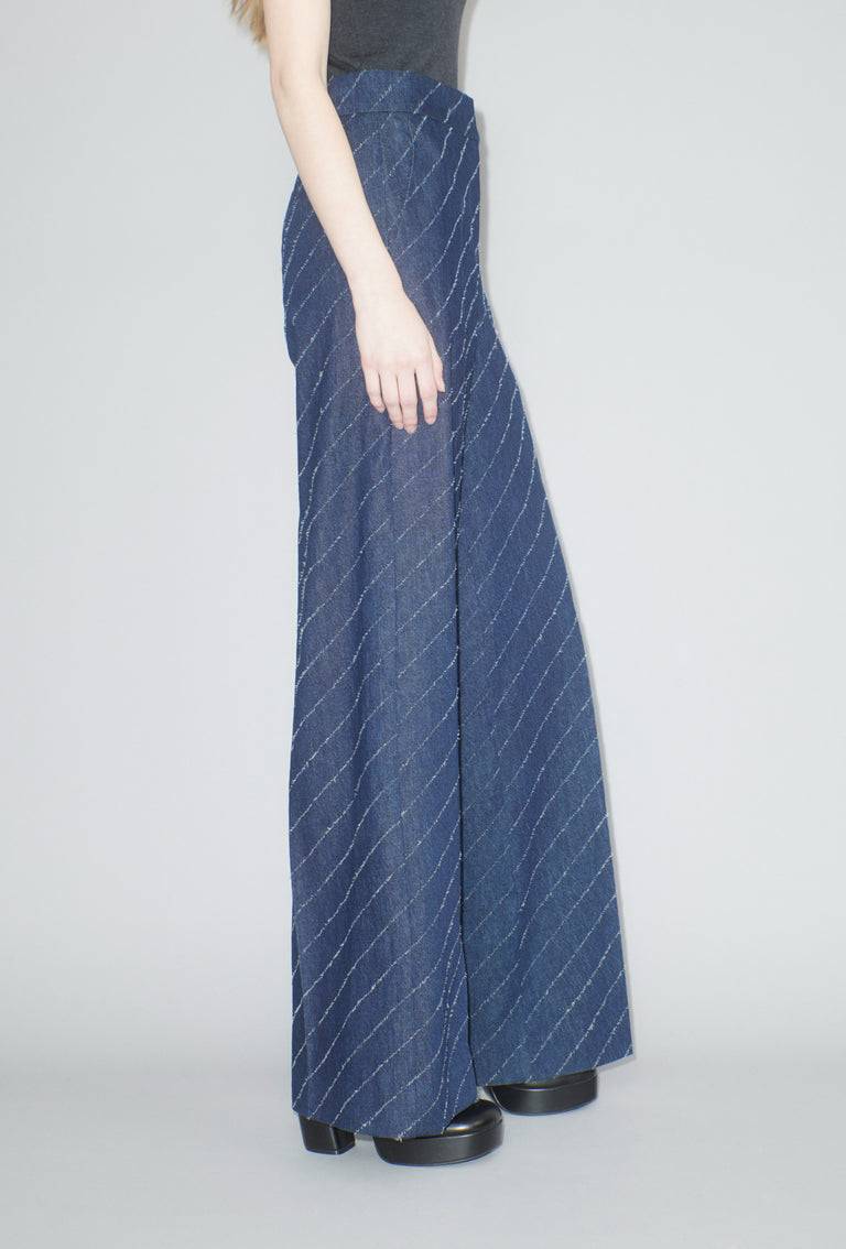 Odeeh Diagonal Filcoupè Denim Hose, Indigo Saisonschlussverkauf