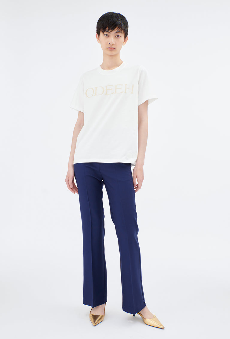 Odeeh Soft Wool Gabardine Hose, Ink Muttertagsangebot