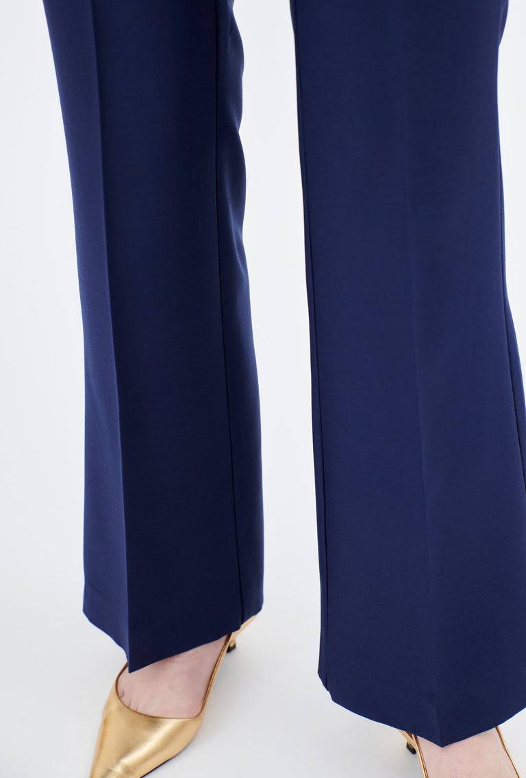 Odeeh Soft Wool Gabardine Hose, Ink Muttertagsangebot