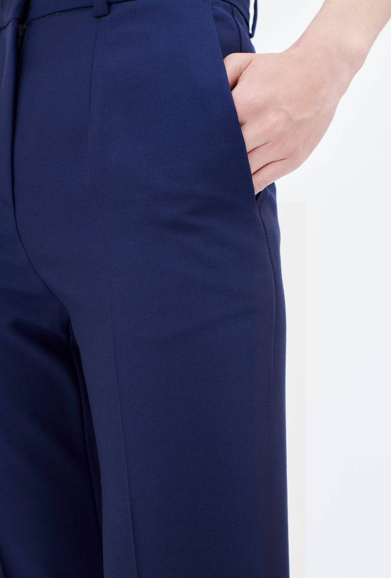 Odeeh Soft Wool Gabardine Hose, Ink Muttertagsangebot