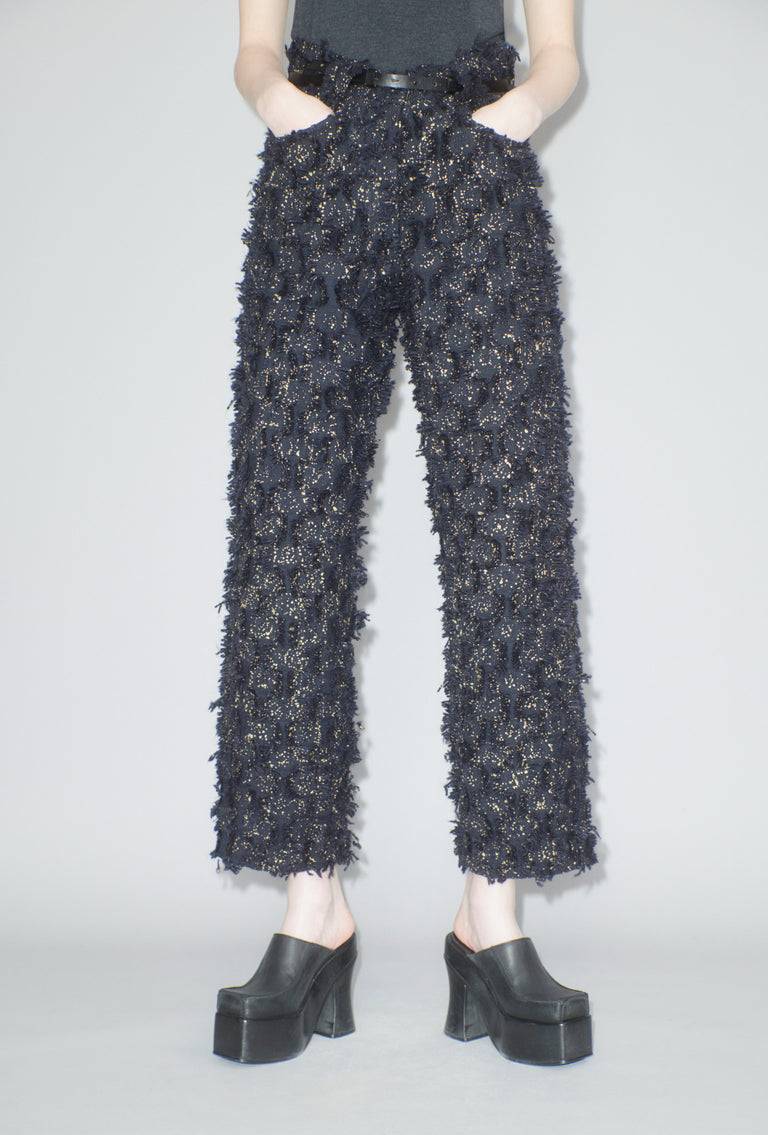 Odeeh Gold Sprinkled Fringes Hose, Midnight Jubiläumsangebot