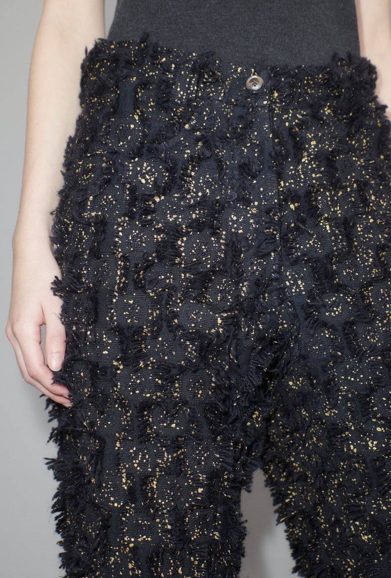 Odeeh Gold Sprinkled Fringes Hose, Midnight Jubiläumsangebot